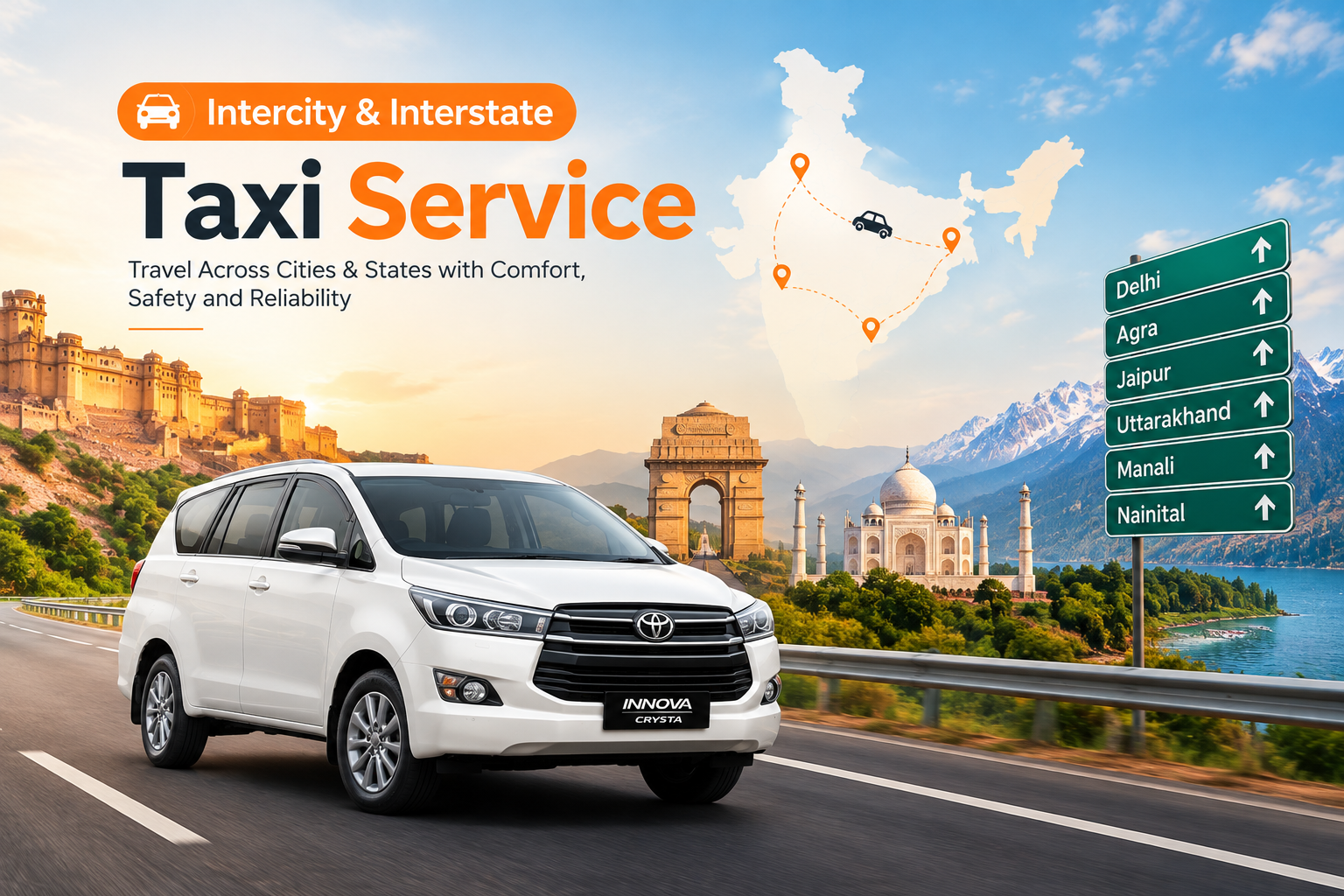 Intercity & Interstate Taxi Service